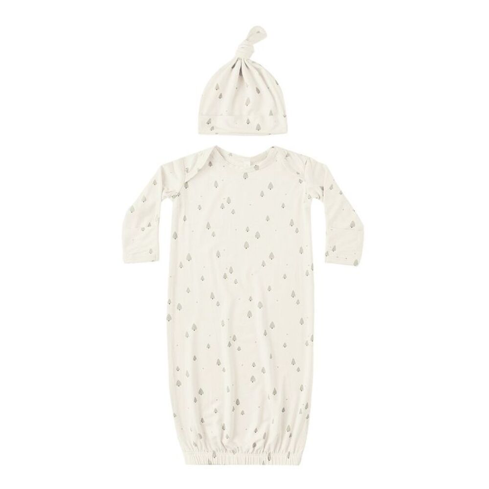 Quincy Mae Bamboo Baby Gown & Hat Set